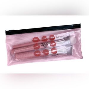 Laruce Beauty Pink Makeup Brush Set with Limited Edition Pouch / Bag, NEW in Bag